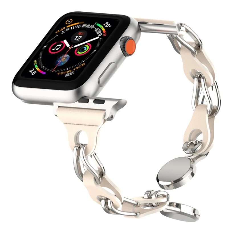 Apple Watch Series 41mm - 40mm - 38mm Universal Magnetic Watch Band Chain Wrist Strap