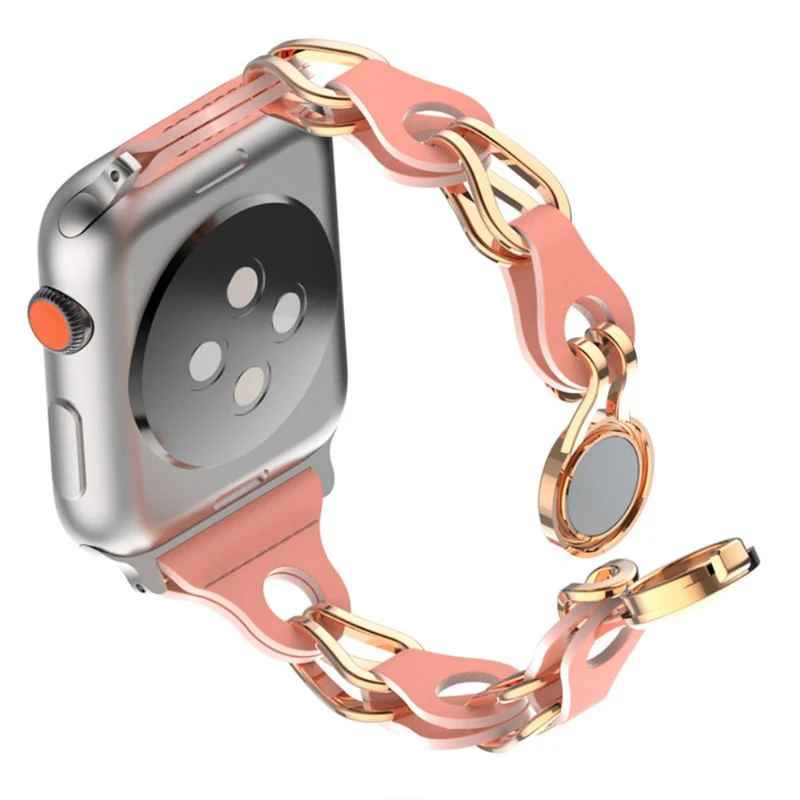 Apple Watch Series 41mm - 40mm - 38mm Universal Magnetic Watch Band Chain Wrist Strap