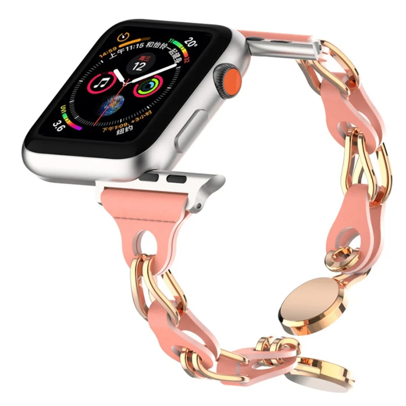 Apple Watch Series 41mm - 40mm - 38mm Universal Magnetic Watch Band Chain Wrist Strap