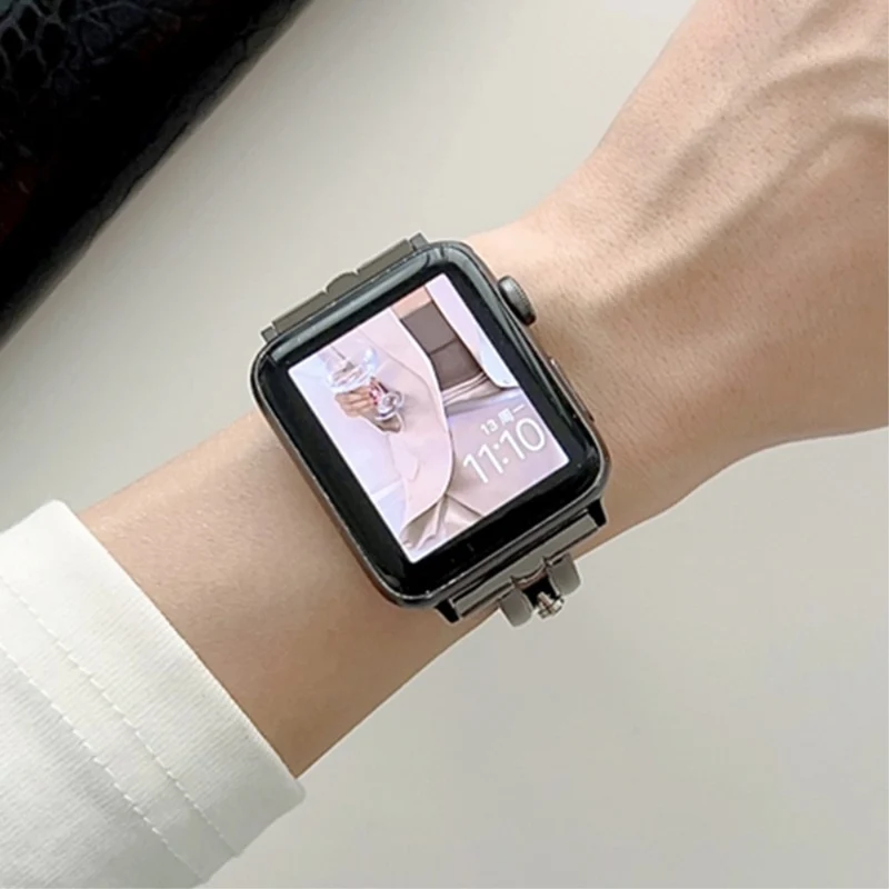 Apple Watch Series 41mm - 40mm - 38mm Universal Watch Band Zinc Metal Strap