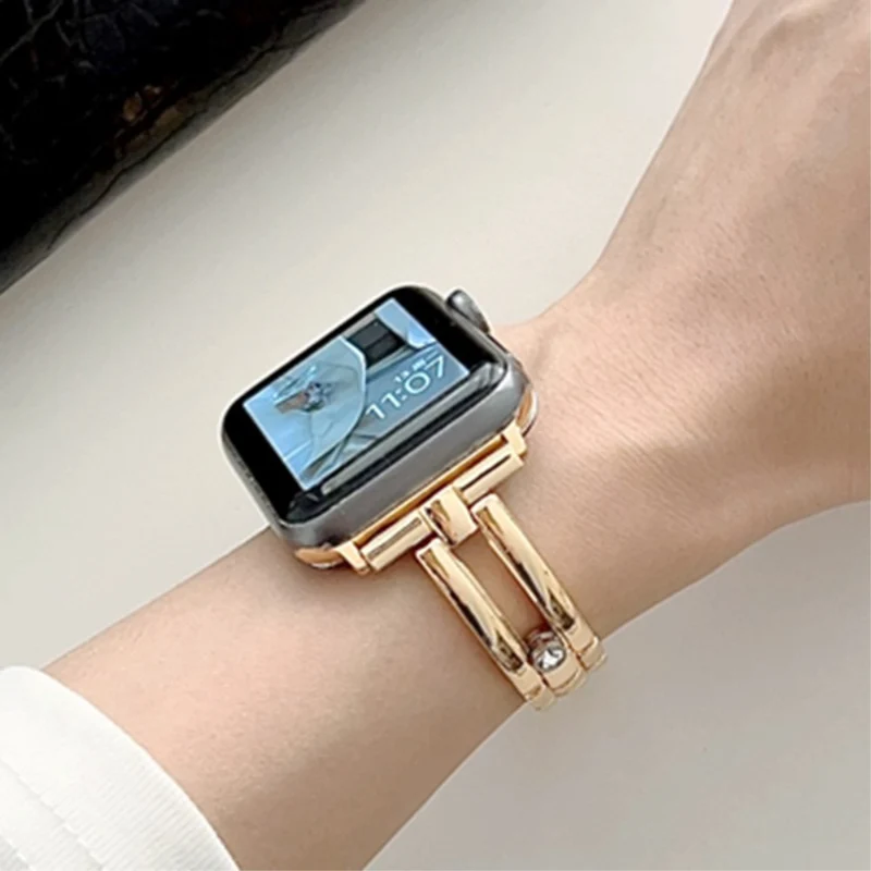 Apple Watch Series 41mm - 40mm - 38mm Universal Watch Band Zinc Metal Strap