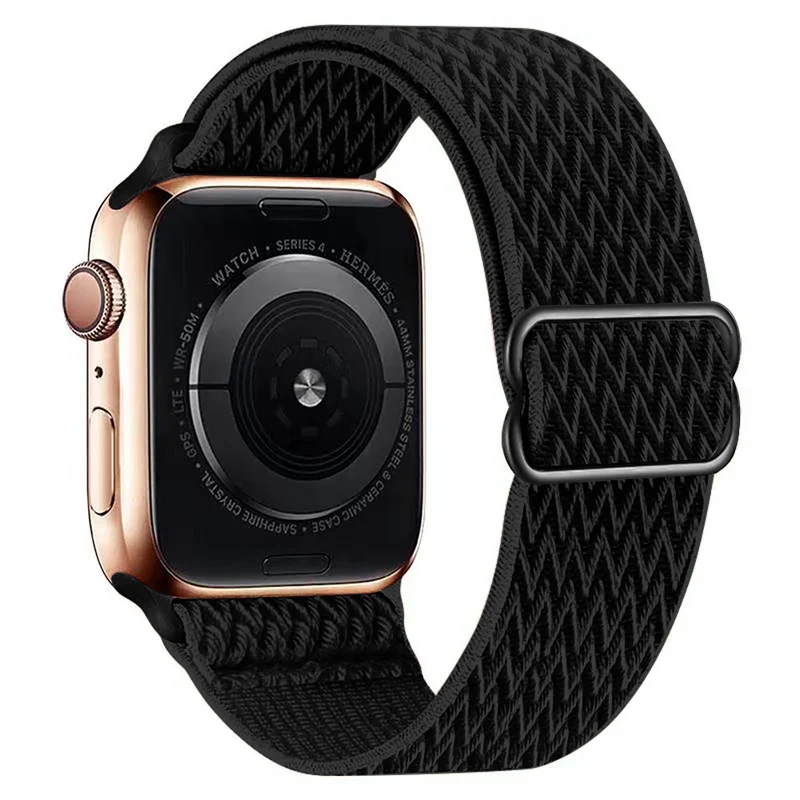 Apple Watch Series 41mm - 40mm - 38mm Universal Watch Band Wave Design Nylon Wrist Strap