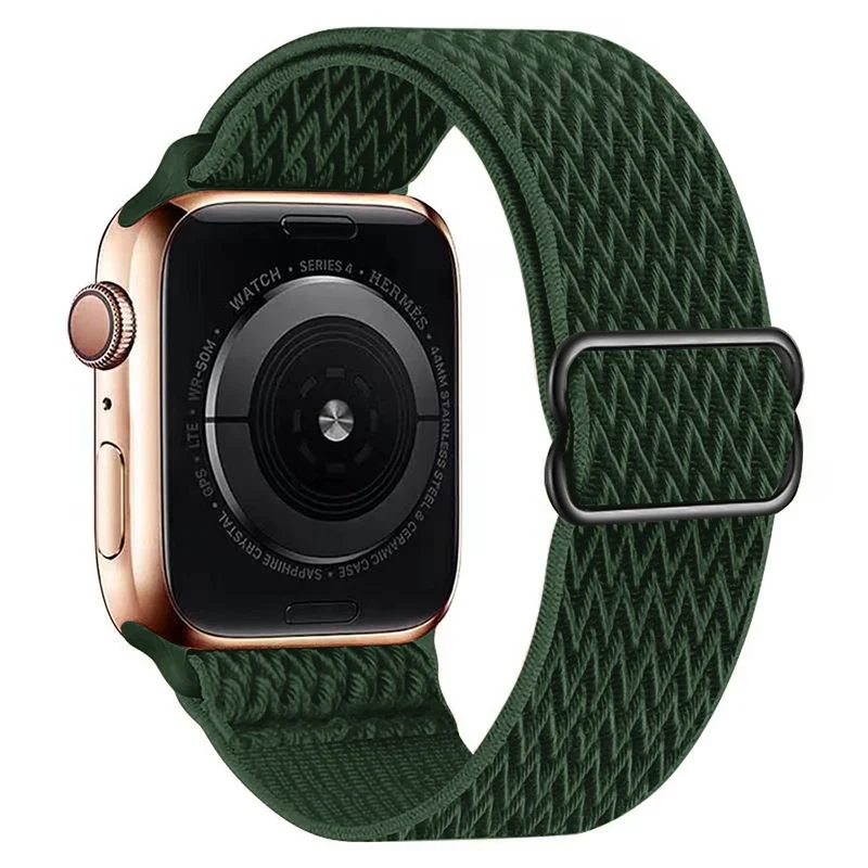 Apple Watch Series 41mm - 40mm - 38mm Universal Watch Band Wave Design Nylon Wrist Strap