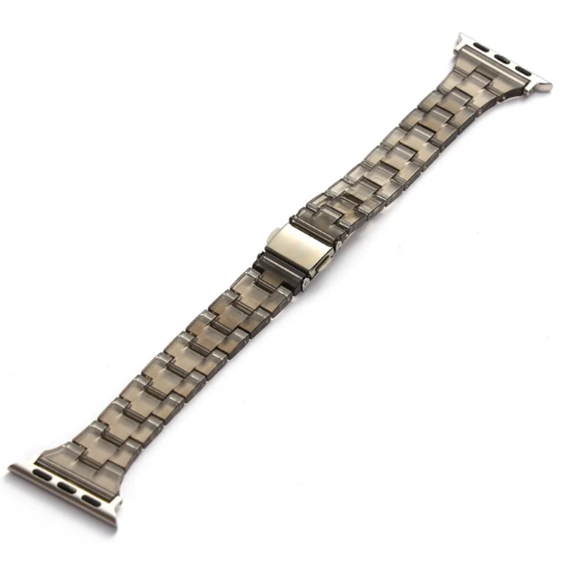 Apple Watch Series 41mm - 40mm - 38mm Universal Jelly Resin Watch Strap - Transparent White