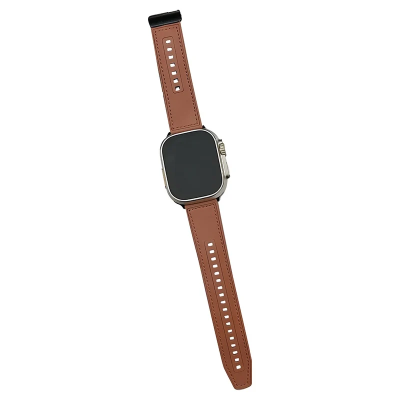 Apple Watch Series 41mm - 40mm - 38mm Universal Leather Coated Flexible Watch Strap