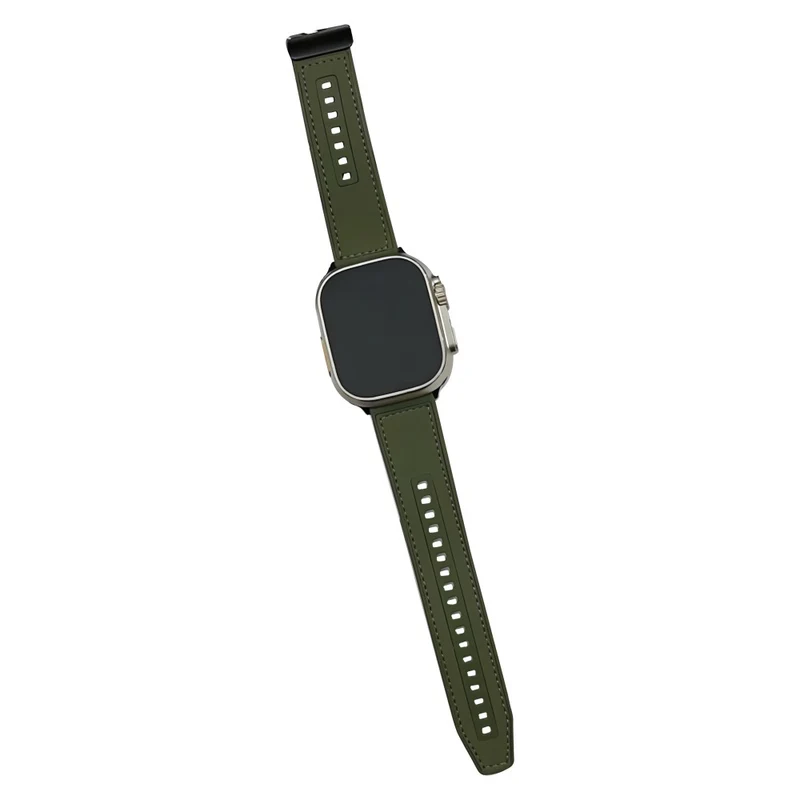 Apple Watch Series 41mm - 40mm - 38mm Universal Leather Coated Flexible Watch Strap