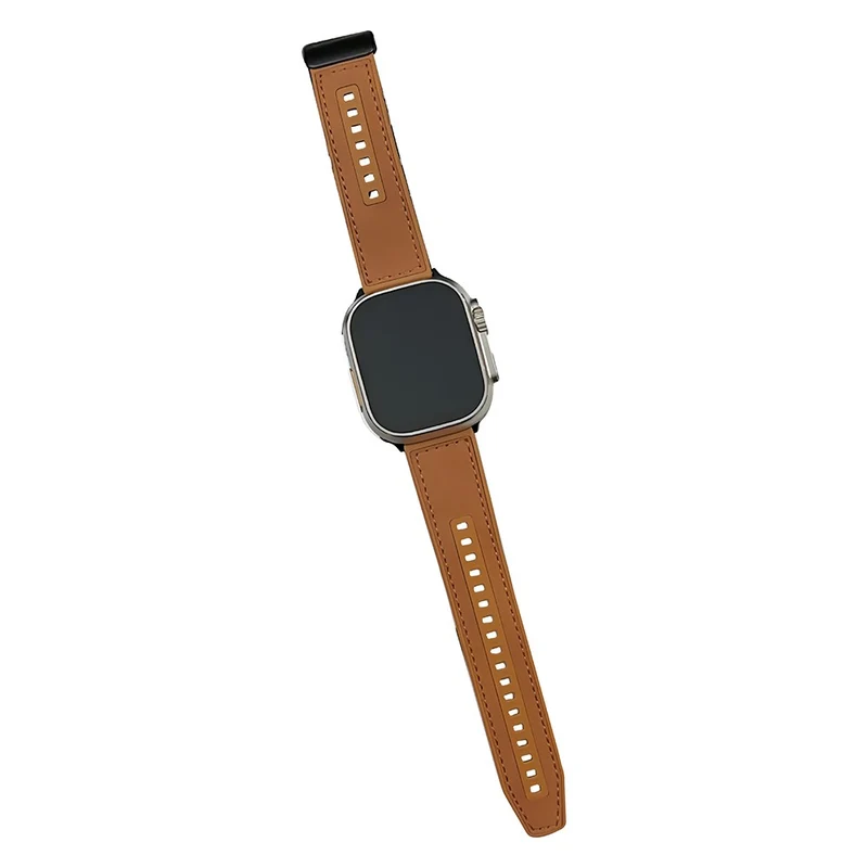 Apple Watch Series 41mm - 40mm - 38mm Universal Leather Coated Flexible Watch Strap