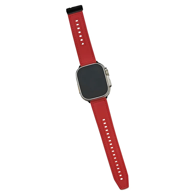 Apple Watch Series 41mm - 40mm - 38mm Universal Leather Coated Flexible Watch Strap