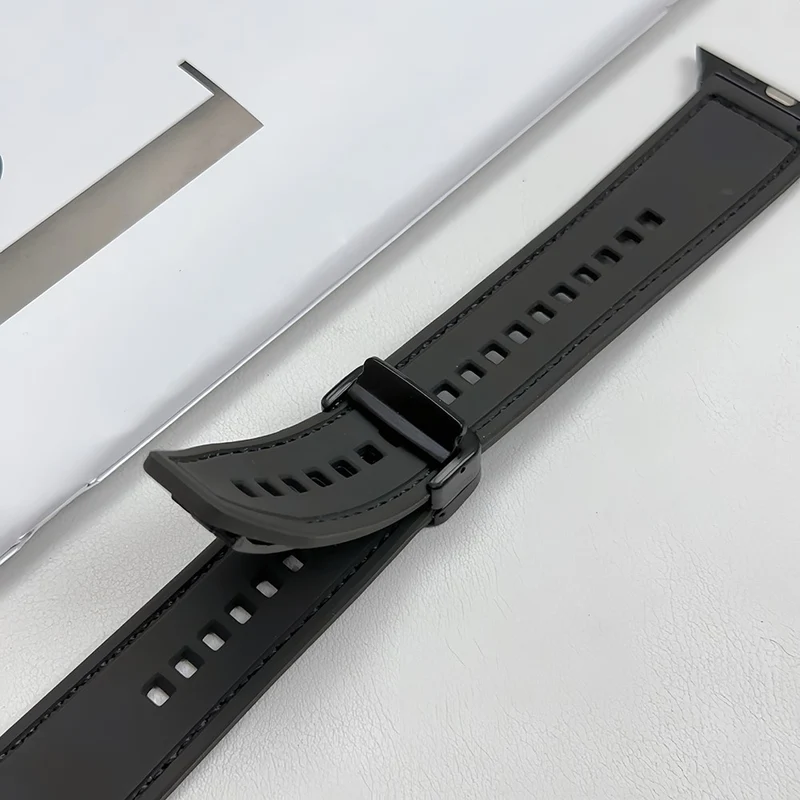 Apple Watch Series 41mm - 40mm - 38mm Universal Leather Coated Flexible Watch Strap