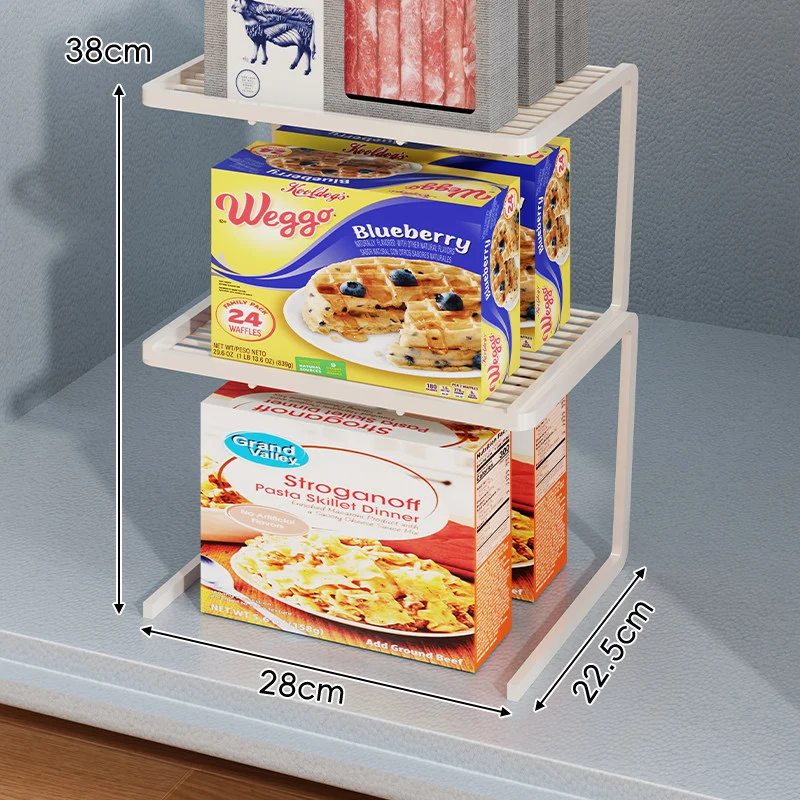 Dreistufiger schlanker eingelassener Arbeitsplatten-Pantry-Regal-Organizer