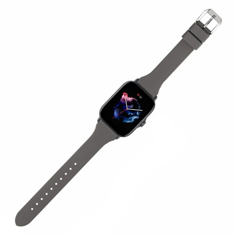 Huami Amazfit GTS 4 / 3 / 2 / Mini / Bip U 20mm Smart Watch Strap Pin Buckle Flexible Band - Dark Grey