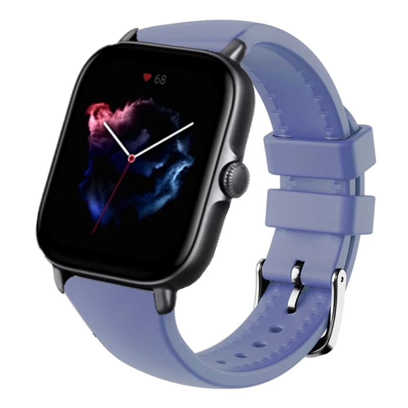 Huami Amazfit GTS 4 / 3 / 2 / Mini / Bip U 20mm Smart Watch Strap Pin Buckle Flexible Band - Dark Grey