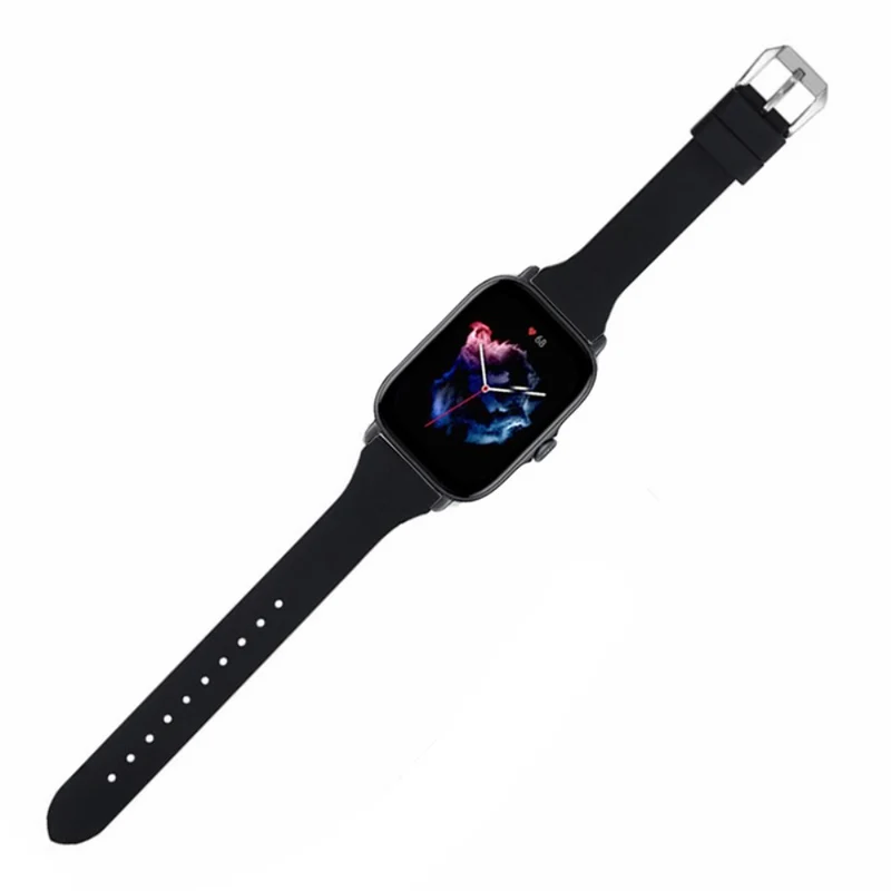 Huami Amazfit GTS 4 / 3 / 2 / Mini / Bip U 20mm Smart Watch Strap Pin Buckle Flexible Band - Dark Grey