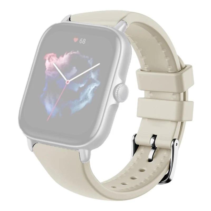 Huami Amazfit GTS 4 / 3 / 2 / Mini / Bip U 20mm Smart Watch Strap Pin Buckle Flexible Band - Dark Grey