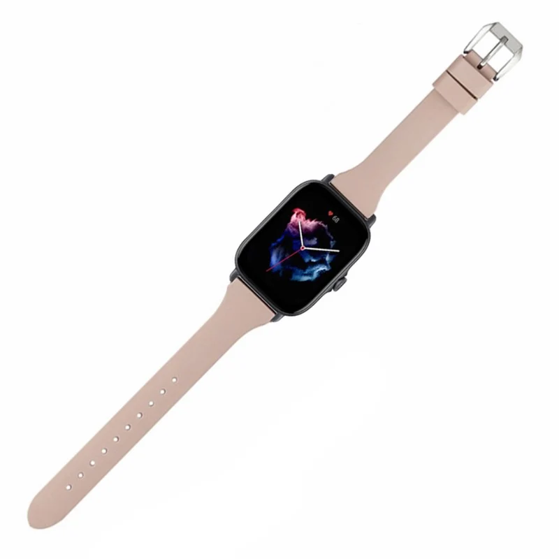 Huami Amazfit GTS 4 / 3 / 2 / Mini / Bip U 20mm Smart Watch Strap Pin Buckle Flexible Band - Dark Grey