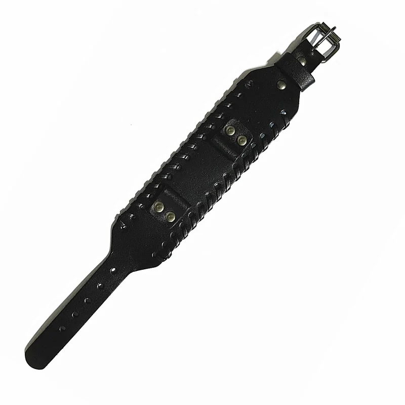 Huami Amazfit GTS 4 / 3 / 2 / 2 mini / Bip Watch Band Rivet Punk Style 20mm Cowhide Leather Bracelet Strap