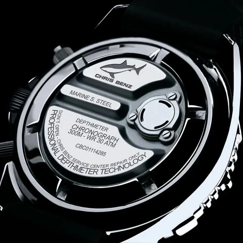 Chris Benz Depthmeter Chronograph 300M CB-C300X-NB-MB Herrenuhr • 300m Wasserdicht • Saphirglas