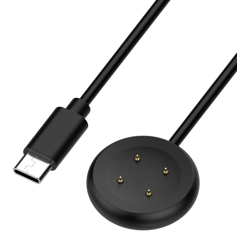 100cm Portable Charging Dock Google Pixel Watch 2 Charger Magnetic Charging Cable - Black / Type-C Interface / Type-C Interface
