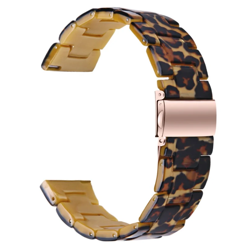 AGPTEK LW31 Replacement Band Waterproof Resin Sports Watch Strap - Leopard Printed