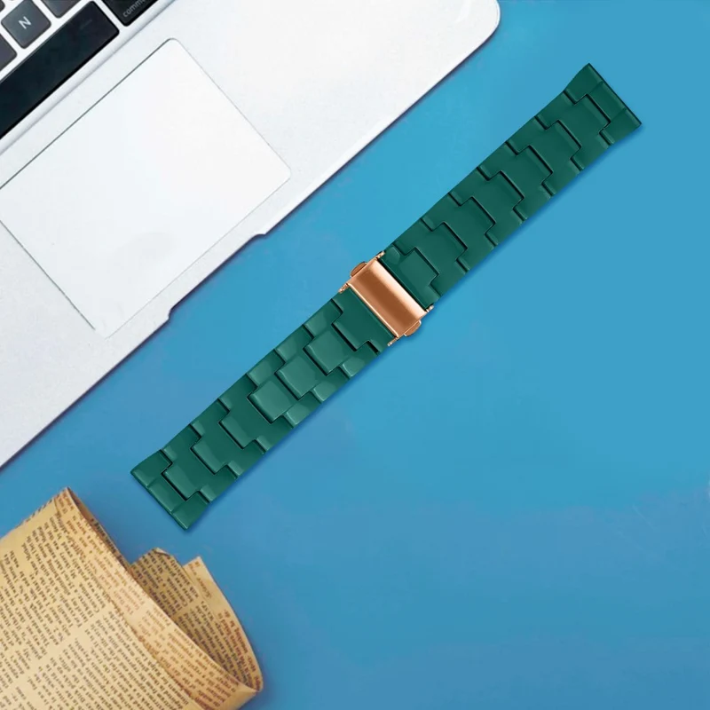 Waterproof Strap AGPTEK LW31 Replacement Resin Watch Band - Chocolate