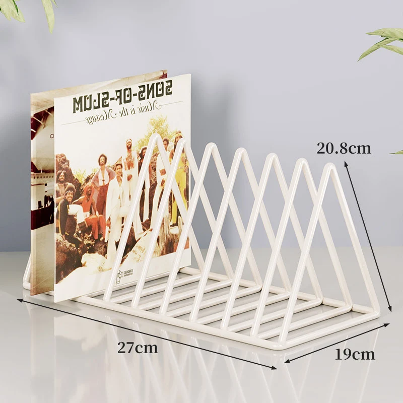 Dreieckiger Metalldraht Schallplatten- & Buchorganisator Rack