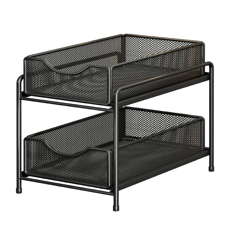 Drei-Tier Schubladenregal Organizer aus Netz für Küche und Badezimmer