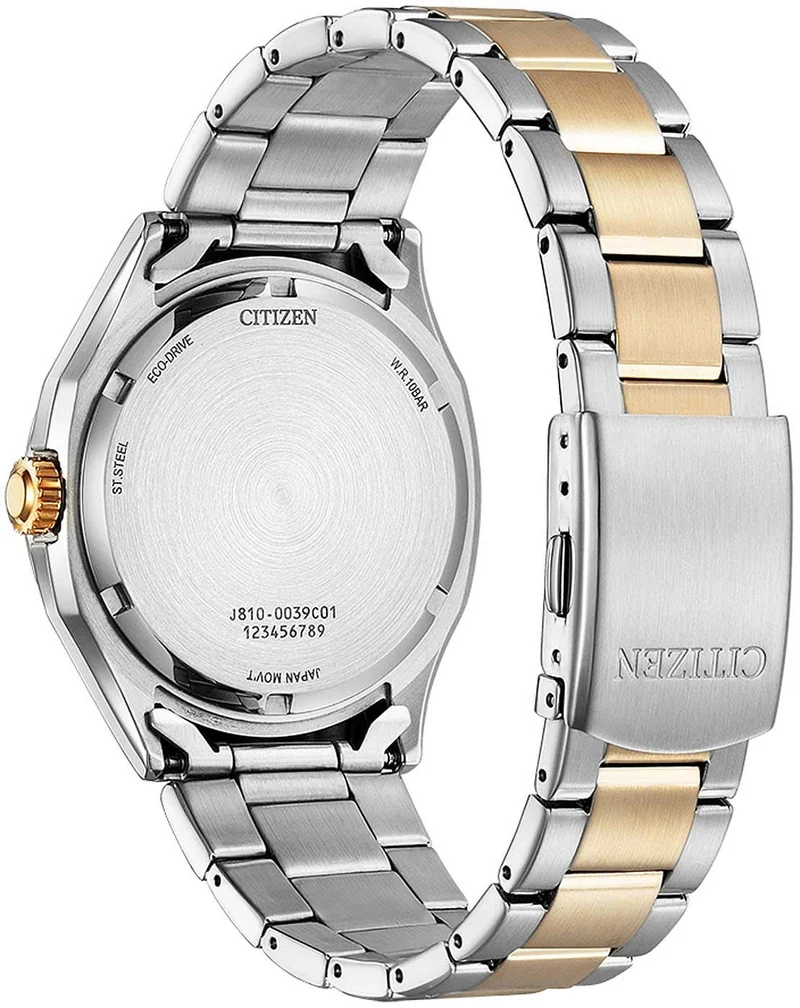 Citizen AW1756-89A Uhr • Zweifarbiges Band • Faltschließe