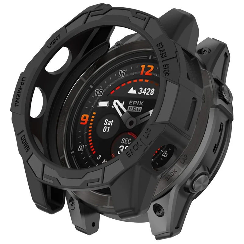 Garmin Quatix 7 Pro Anti-collision Scratch Resistant Smartwatch Case Hollow Protective Frame