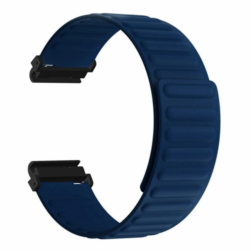 Huami Amazfit Falcon / Garmin Fenix 7 / 6 / 5 Magnetic Watch Band Flexible Replacement Strap with 22mm Bump Resistant Connector - Grey+Yellow