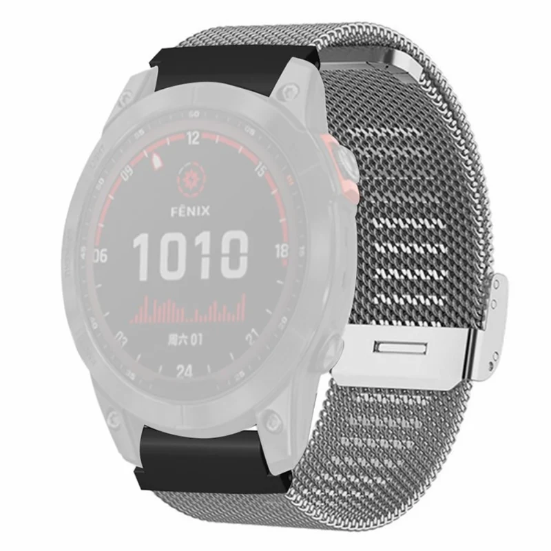 Huami Amazfit Falcon / Garmin Fenix 7 / 6 / 5 Watch Strap Milanese Mesh Band with 22mm Bump Resistant Connector