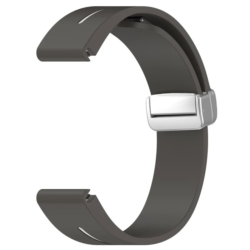 Garmin 22mm Quickfit Watch Band Dual Color Strap with Silver Buckle - Grey+White