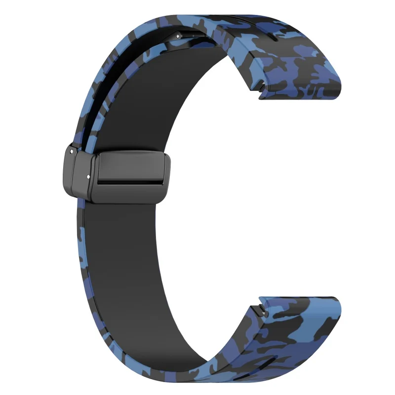 Garmin 22mm Quickfit Watch Band Black Buckle Camouflage Wriststrap - Camo Grey
