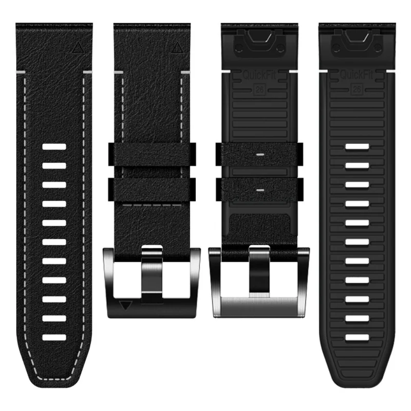 Garmin 22mm Quickfit Watch Band Leather and Flexible Wriststrap