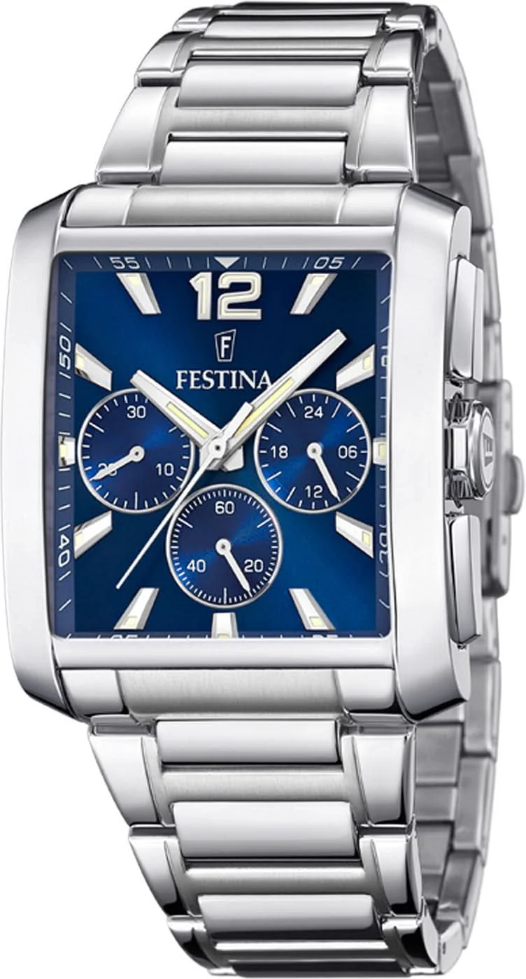 Festina On the Square F20635/2 Herrenuhr • Edelstahl • Chronograph