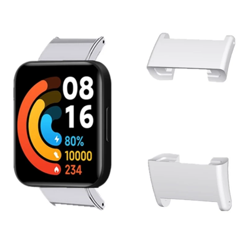 1 Pair Xiaomi Redmi Watch 2 / Watch 2 Lite Connection Adapter 18mm Metal Watch Strap Connector