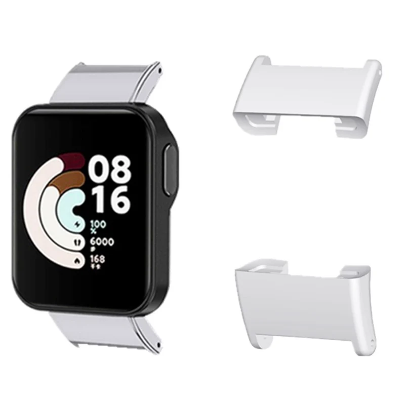 1 Pair Xiaomi Mi Watch Lite Metal Replacement Adapter 18mm Watch Band Connector Kit