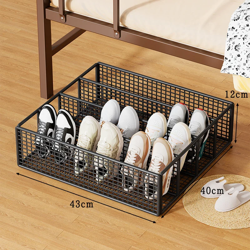 Unterbett Metallgitter Schuhschubladenorganisator mit Mehrfachfächern Trenner