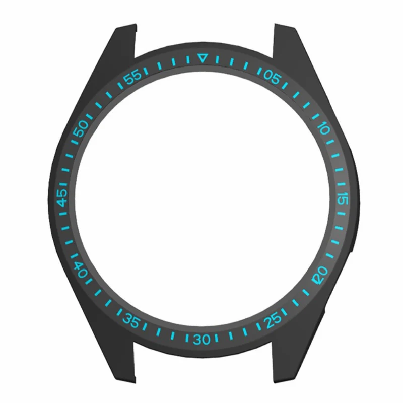 Aigo GT8 Half-Wrapped Protective Cover Hard Frame Watch Case with Dial Plate - Black+Blue