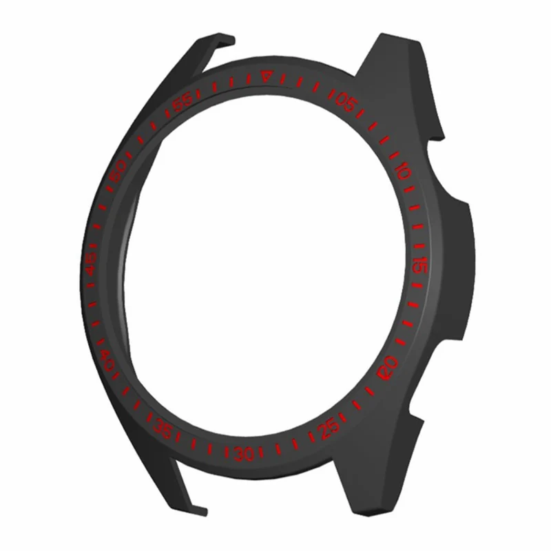 Aigo GT8 Half-Wrapped Protective Cover Hard Frame Watch Case with Dial Plate - Black+Blue