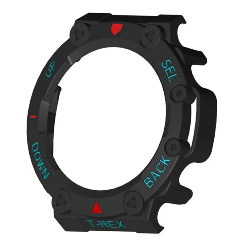 Huami Amazfit T-Rex 2 Watch Case Cover Quick Release Hard Watch Protective Case - Black / White
