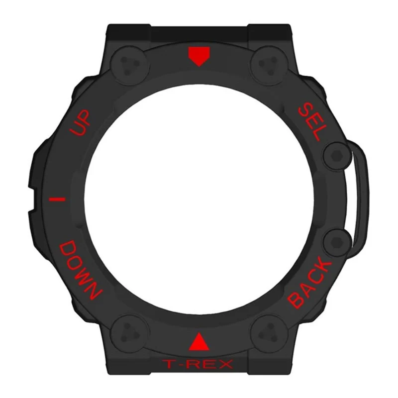 Huami Amazfit T-Rex 2 Watch Case Cover Quick Release Hard Watch Protective Case - Black / White