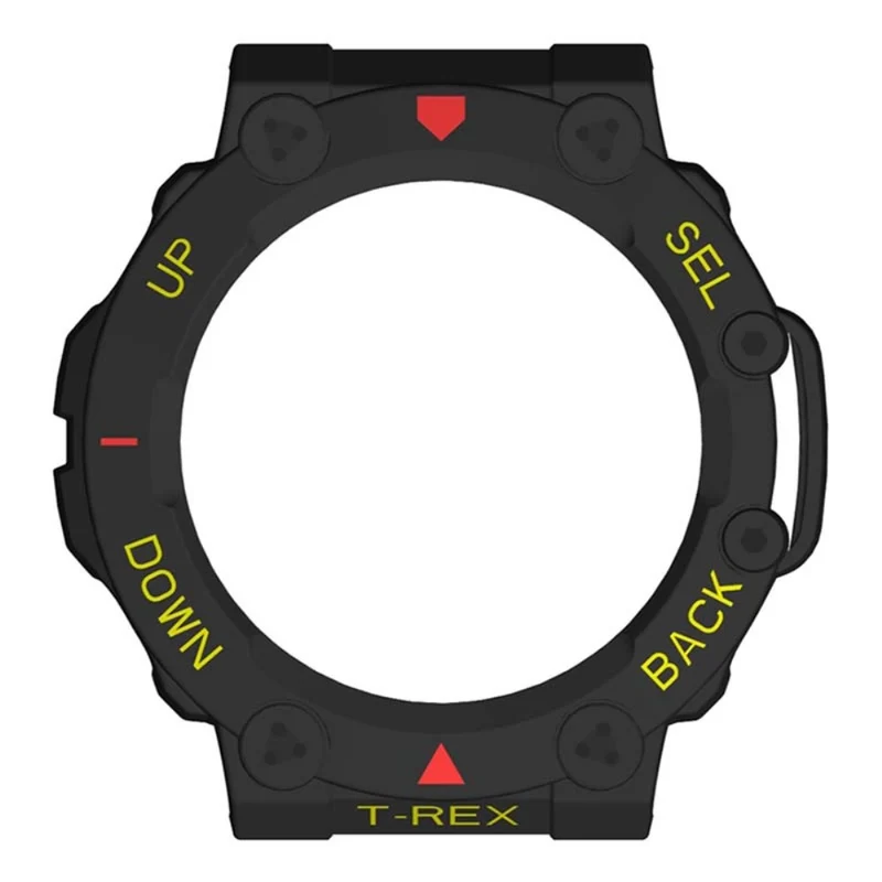 Huami Amazfit T-Rex 2 Watch Case Cover Quick Release Hard Watch Protective Case - Black / White