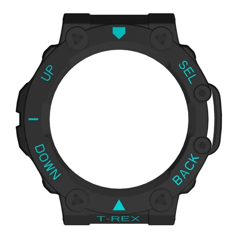 Huami Amazfit T-Rex 2 Watch Case Cover Quick Release Hard Watch Protective Case - Black / White