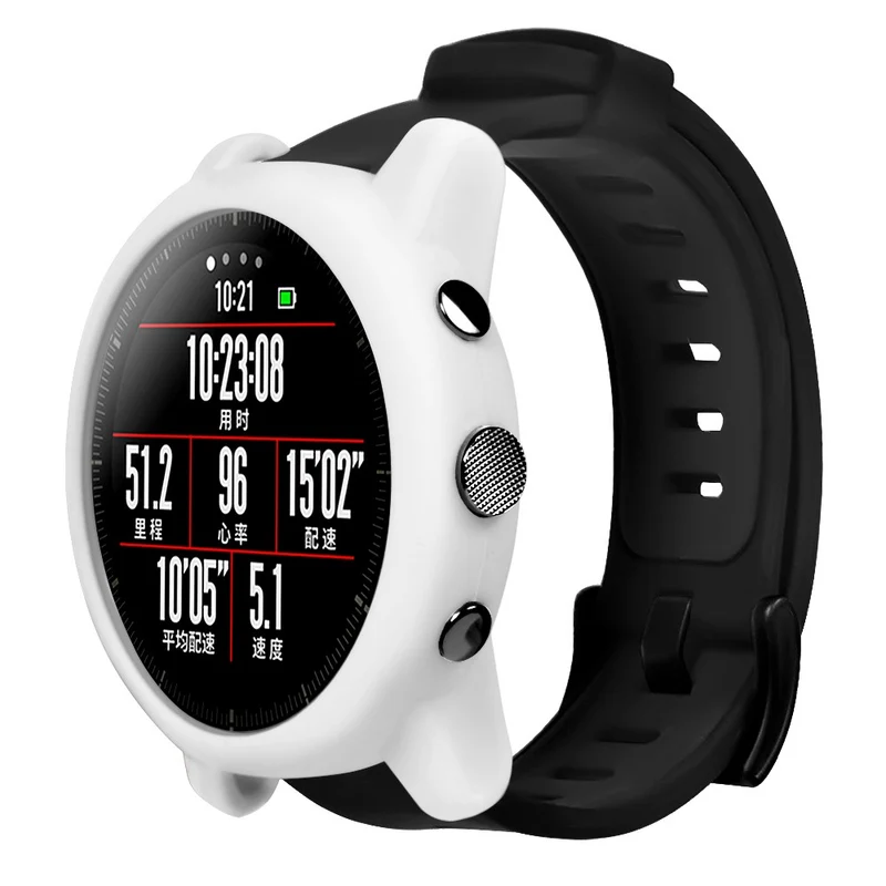 Huami Amazfit Stratos 2 Watch Protective Frame Soft Silicone Drop-proof Cover