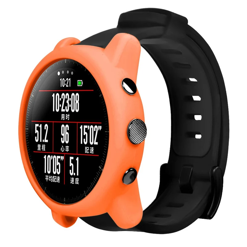 Huami Amazfit Stratos 2 Watch Protective Frame Soft Silicone Drop-proof Cover