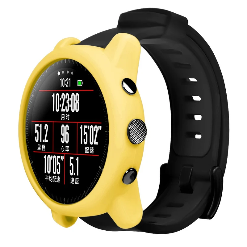 Huami Amazfit Stratos 2 Watch Protective Frame Soft Silicone Drop-proof Cover