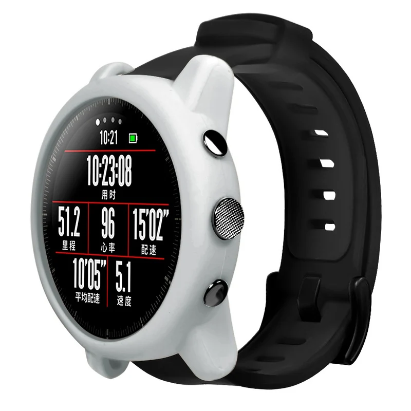 Huami Amazfit Stratos 2 Watch Protective Frame Soft Silicone Drop-proof Cover