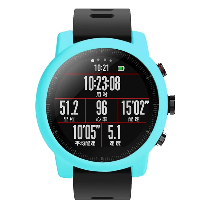 Huami Amazfit Stratos 2 Watch Protective Frame Soft Silicone Drop-proof Cover