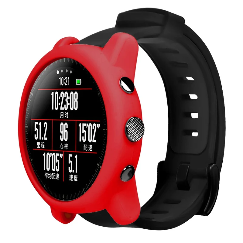 Huami Amazfit Stratos 2 Watch Protective Frame Soft Silicone Drop-proof Cover