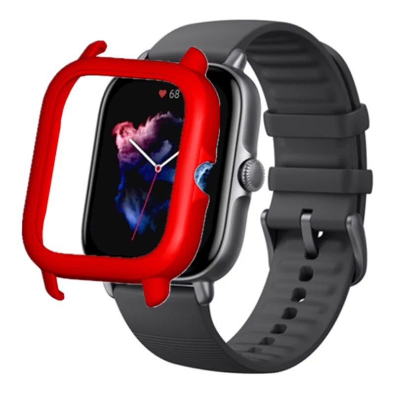 Huami Amazfit GTS3 Protective Cover Frame Hard Hollow Watch Case - Black+White